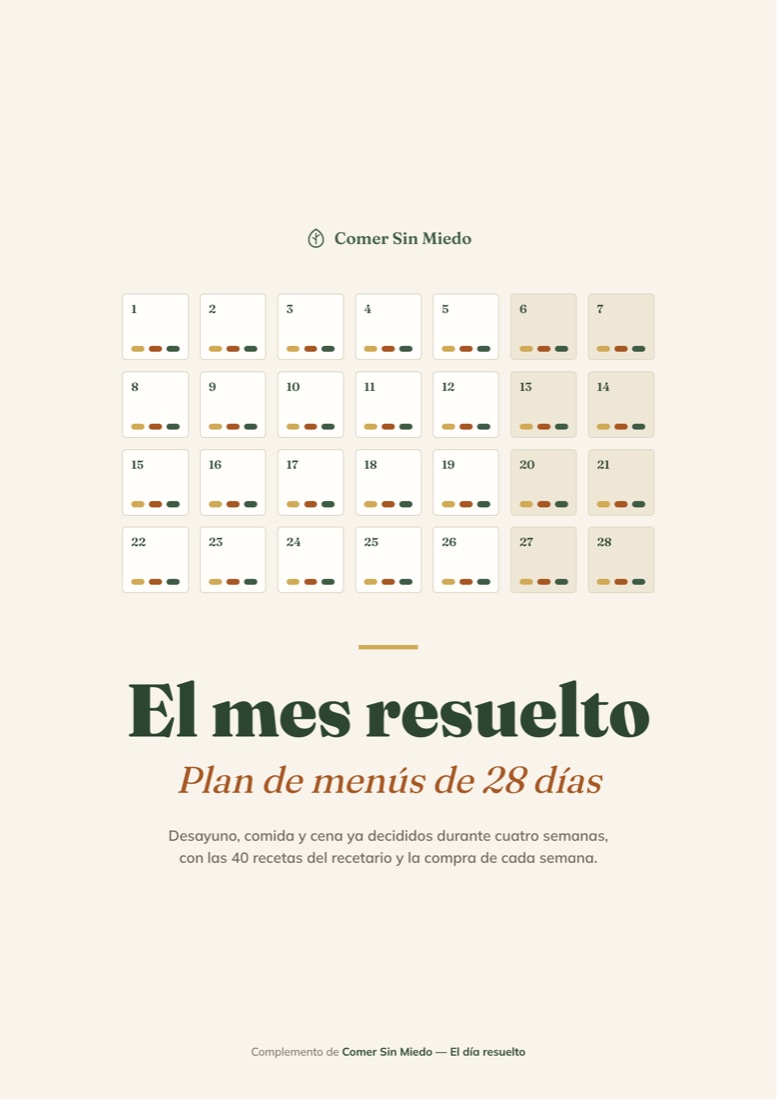 Portada de El planificador «El mes resuelto»