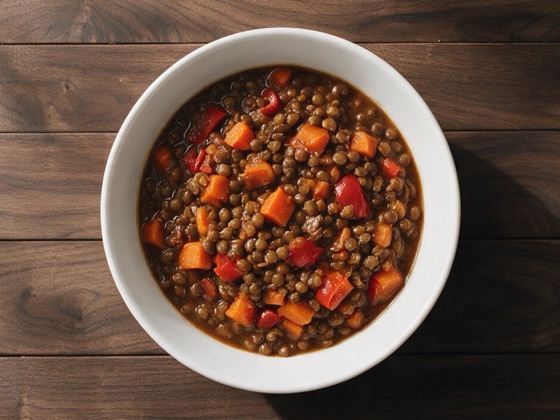 Lentejas estofadas con verduras