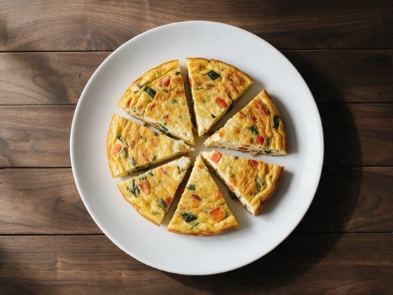 Tortilla de verduras al horno